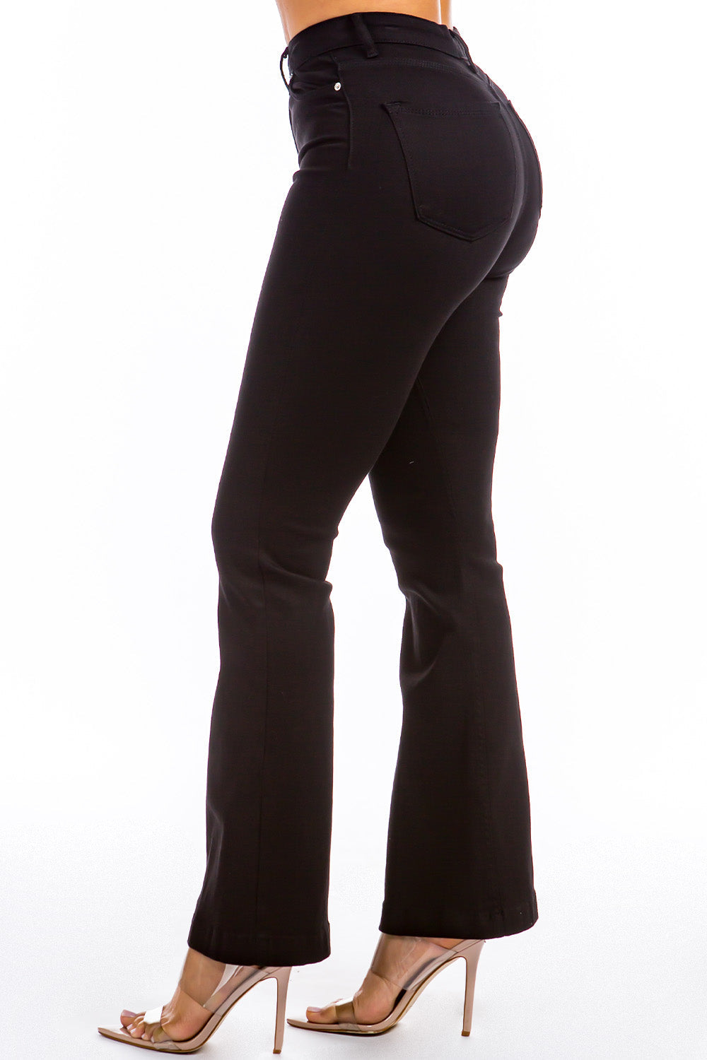 Balboa Fashion Baku High-Waisted Flare Jean - Black