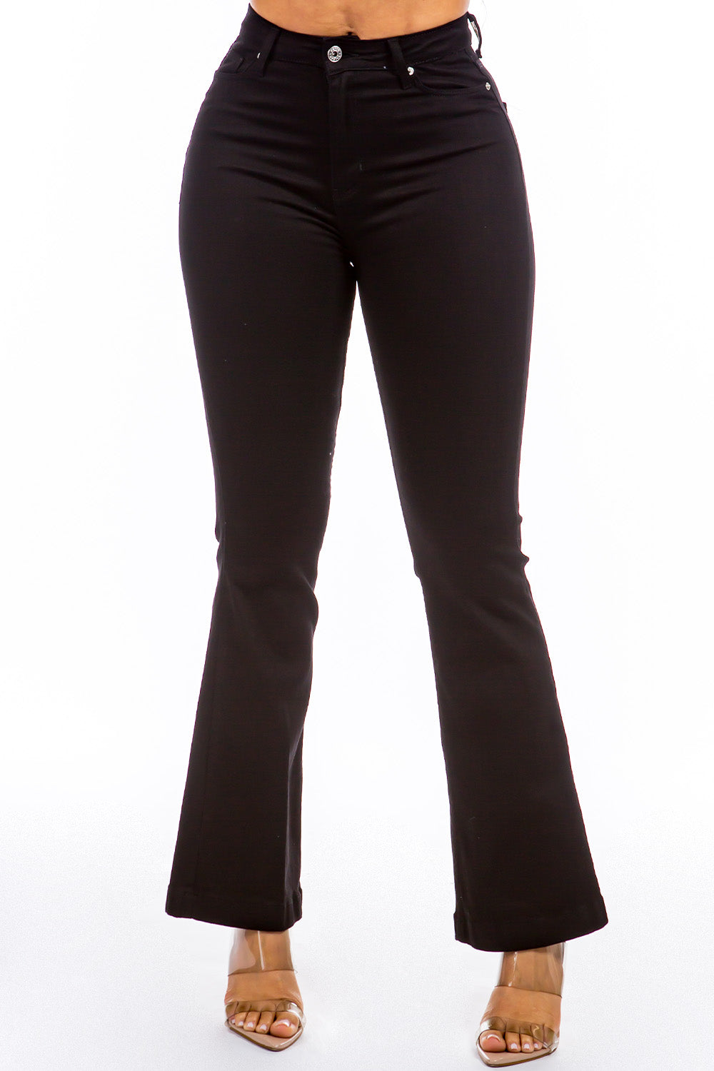 Balboa Fashion Baku High-Waisted Flare Jean - Black