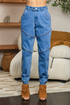 Palmira stretchy barrel jean