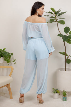 Orion 2 piece set long sleeve top with jogger pants