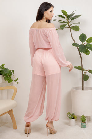 Orion 2 piece set long sleeve top with jogger pants