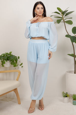 Orion 2 piece set long sleeve top with jogger pants