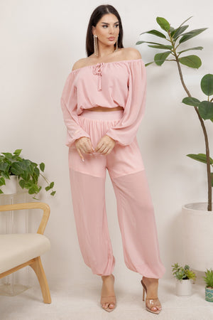 Orion 2 piece set long sleeve top with jogger pants