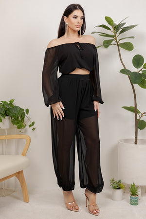 Orion 2 piece set long sleeve top with jogger pants