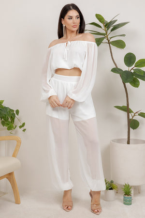 Orion 2 piece set long sleeve top with jogger pants