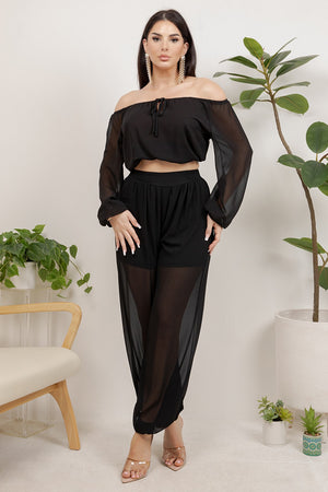 Orion 2 piece set long sleeve top with jogger pants