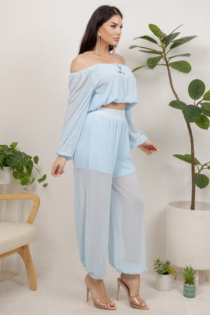 Orion 2 piece set long sleeve top with jogger pants