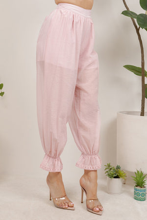 Thian sheer balloon pants