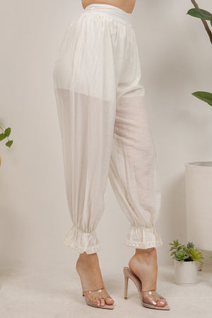 Thian sheer balloon pants
