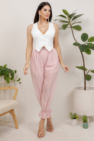 Thian sheer balloon pants