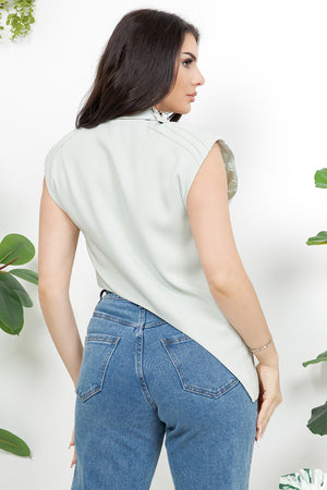 Aquiles asymmetrical v-neck vest