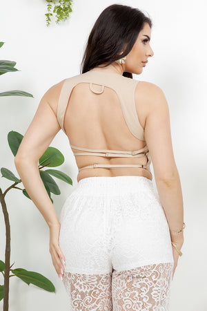 Tibisay open sexy back vest