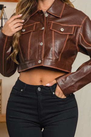 Vicenza faux leather jacket