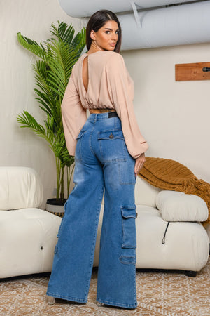 Bubble long sleeve top