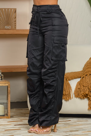 Cantazaro Ruched cargo pants