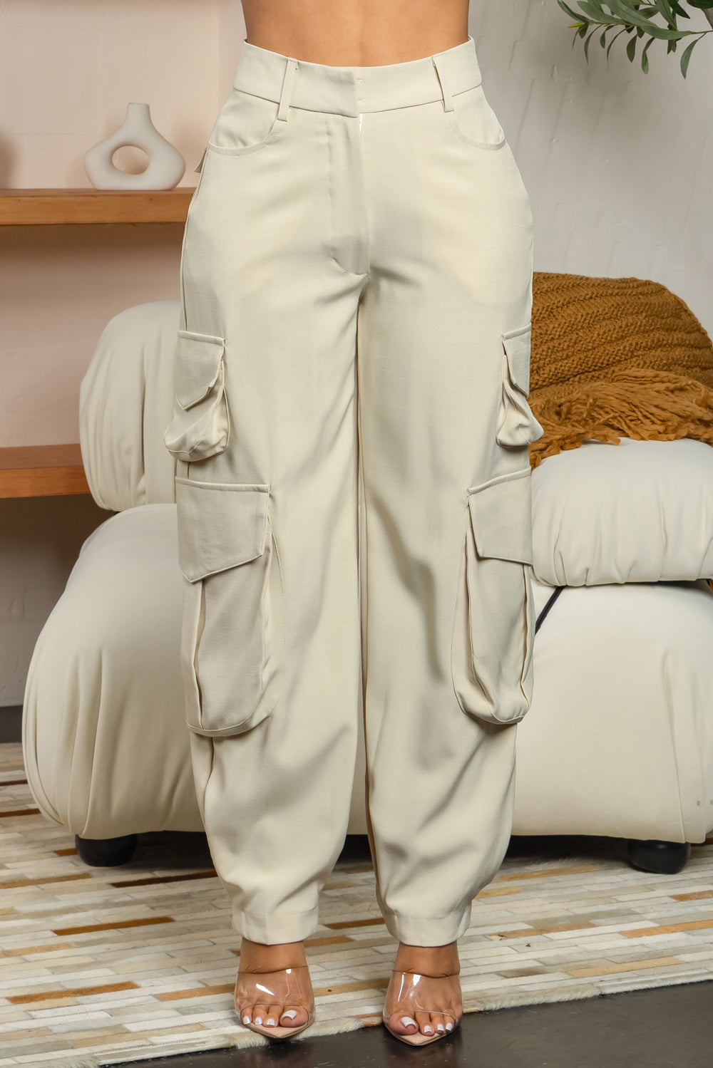 Balboa Fashion Chenoa Cargo Pants - Beige