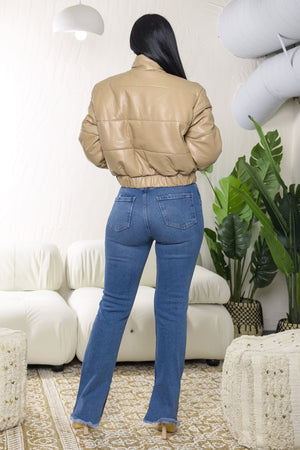 Omana faux leather jacket