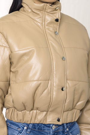 Omana faux leather jacket