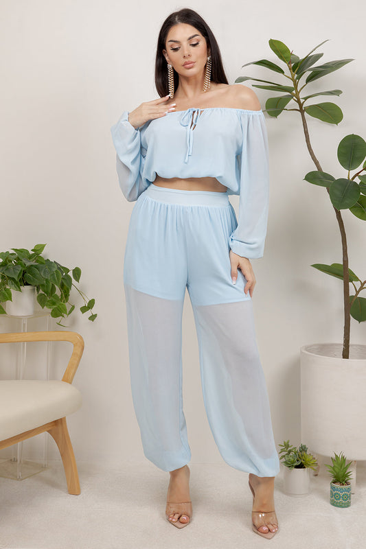 Balboa Fashion Orion Two-Piece Jogger Set - Blue