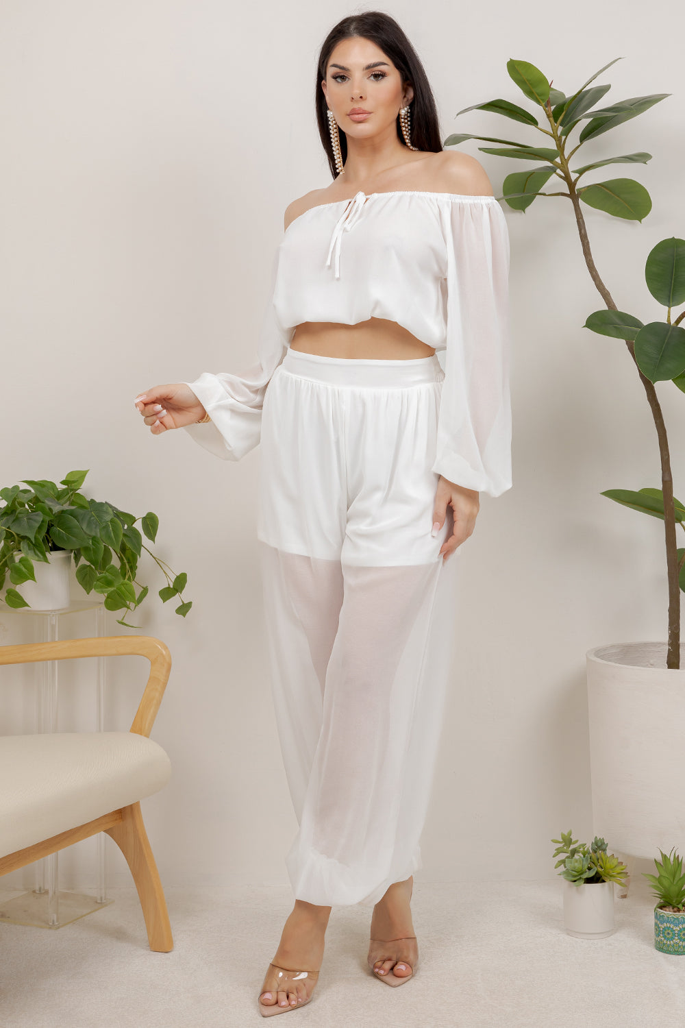 Balboa Fashion Orion Two-Piece Jogger Set - Off White