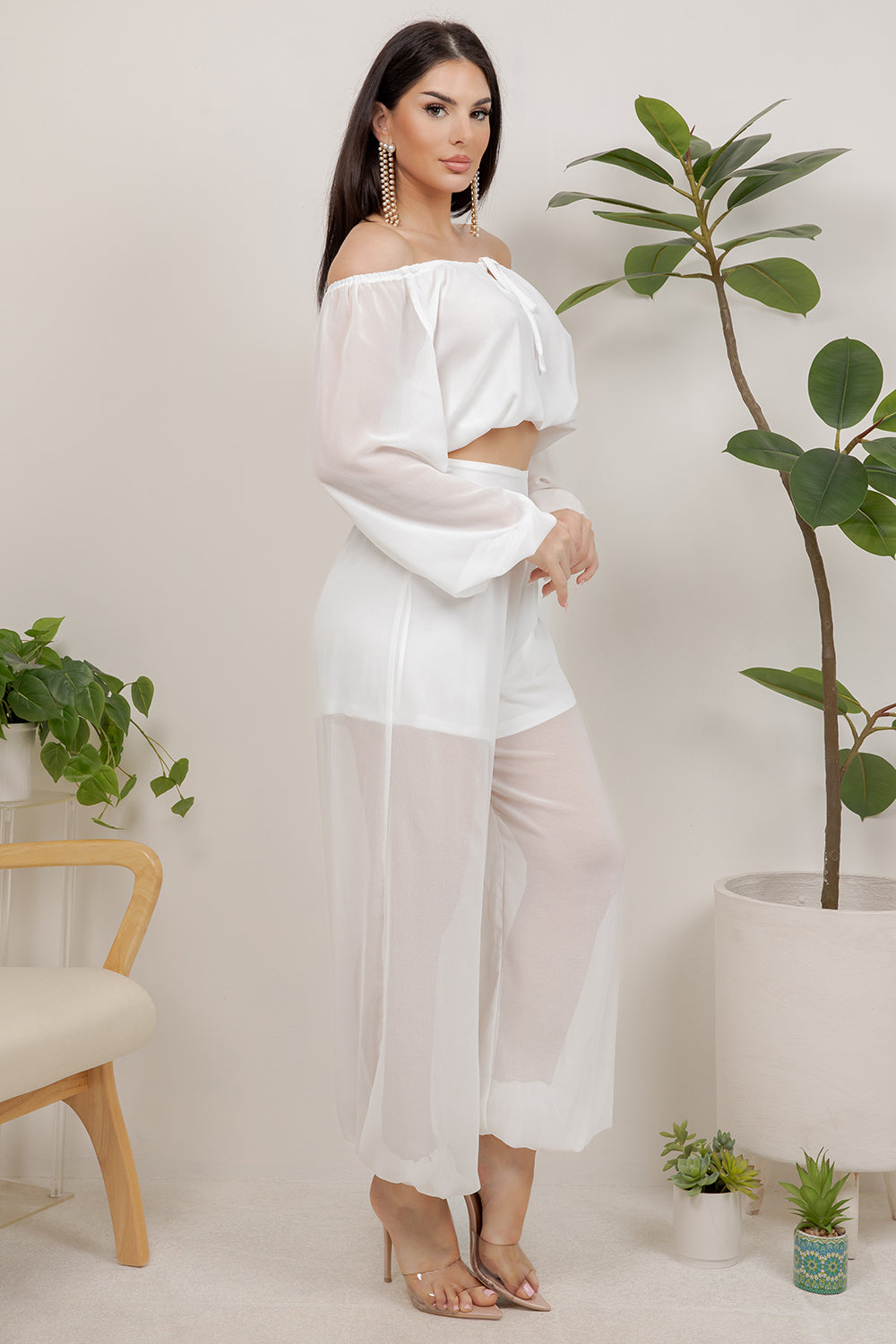 Balboa Fashion Orion Two-Piece Jogger Set - Off White