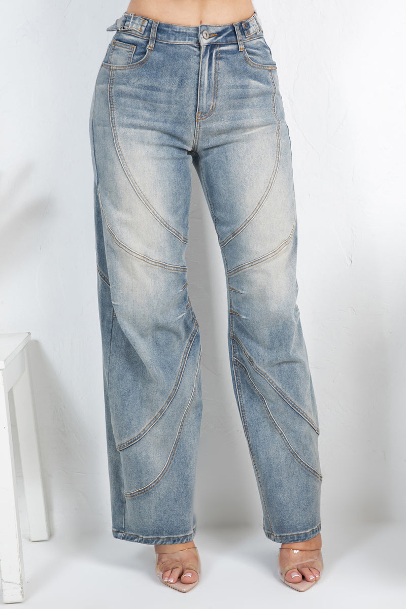 Cannes Stitch Baggy Jean