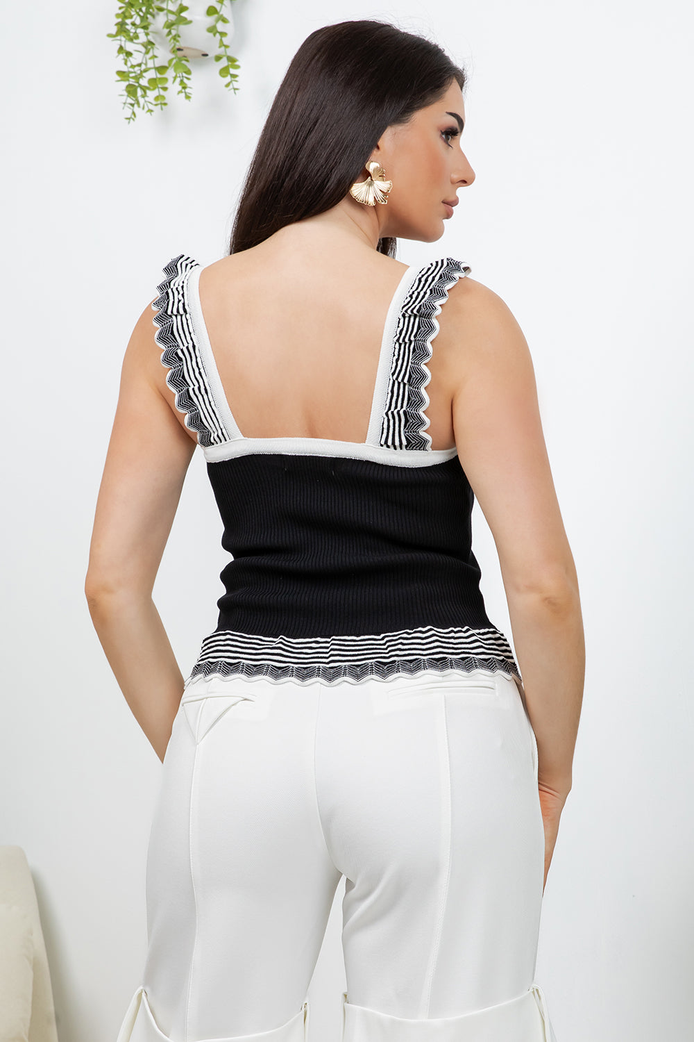 Balboa Fashion Bimba Ribbed Knit Top