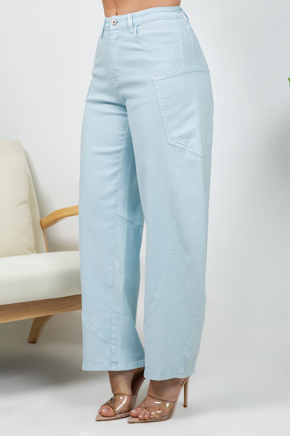 Balboa Fashion Rosalia Stretch Bubble Jean - Blue