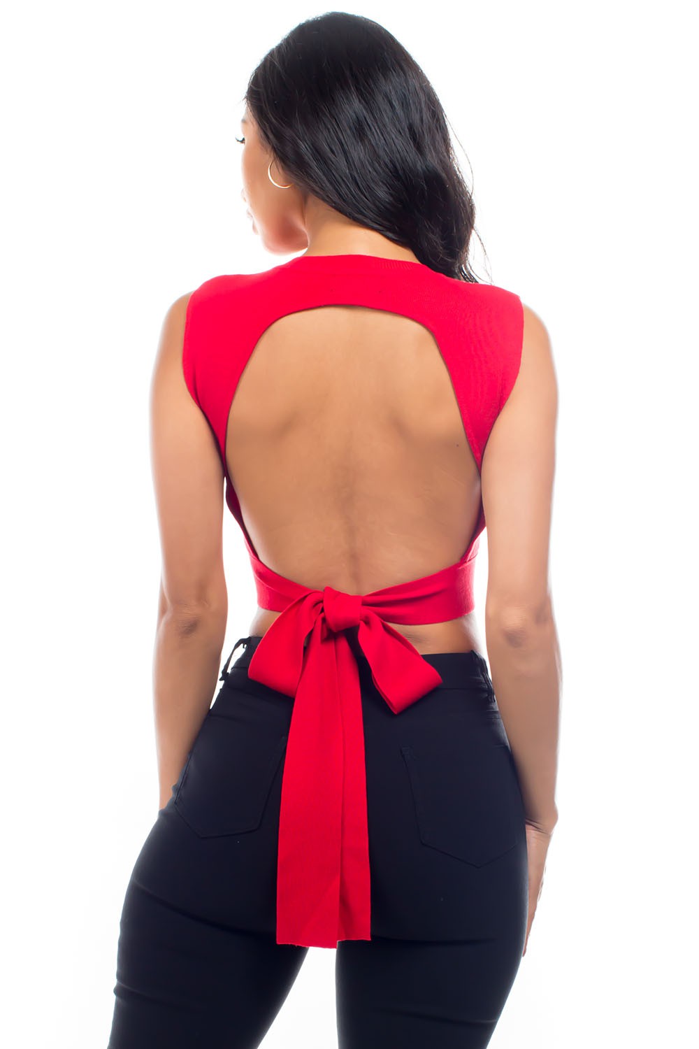 Carmen Knit top open back – BALBOA STORE