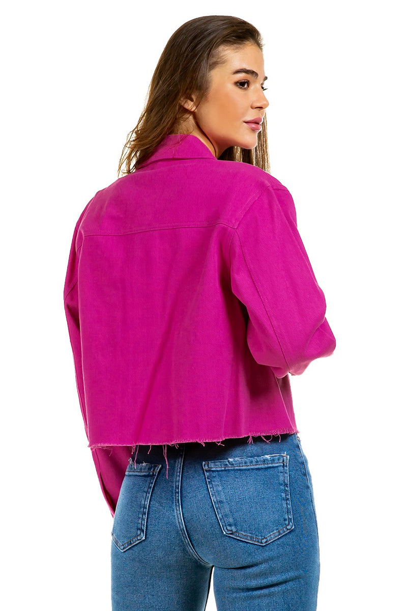Portofino Pearl detail denim jacket