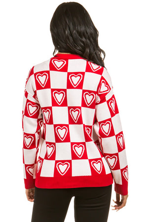 Moscu heart cardigan sweater