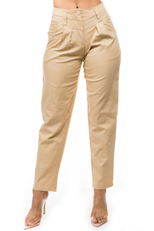 Anisha High rise tweezer pants with stretch fabric